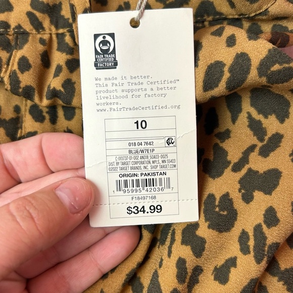 NWT Black/Brown Leopard Animal Print Shorts-A New Day - Picture 2 of 7